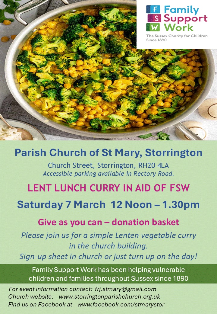 Lent Lunch Curry for FSW 2026